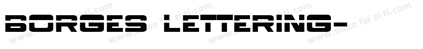 borges lettering字体转换